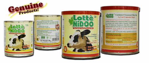LotteNidoo Condensed Sweetened Filled Milk all series